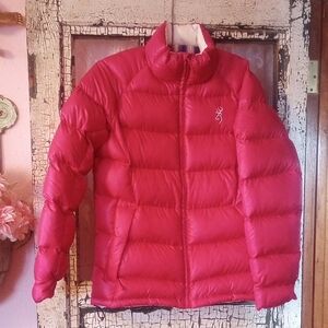 Browning Womens Pink Puffer Jacket